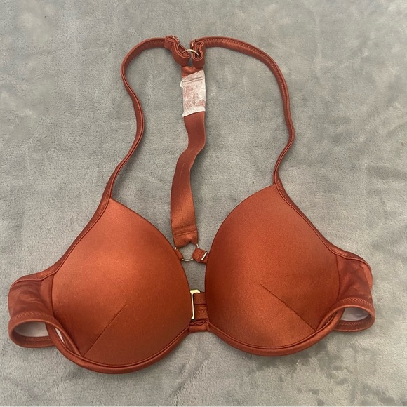 New! Victoria’s Secret Shine Strap Malibu Fabulous Push Up Swim Top 4753 - Picture 4 of 9